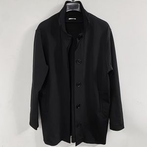 Wolford Black Cotton Blend Button Down Shirt Jacket 36 L XL